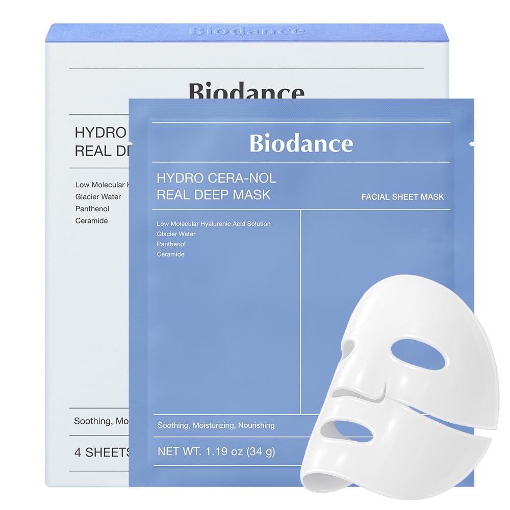 Bio-Collagen Real Deep Mask, Hydrating, Pore Minimizing, Elasticity, Plumping Improvement, Korean Skin Care