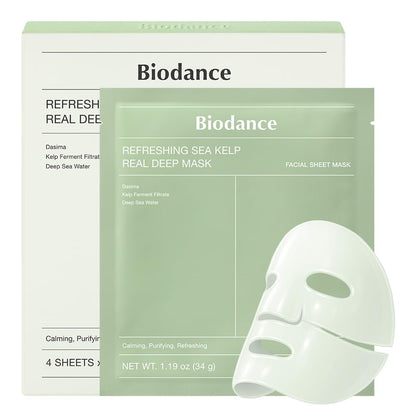Bio-Collagen Real Deep Mask, Hydrating, Pore Minimizing, Elasticity, Plumping Improvement, Korean Skin Care