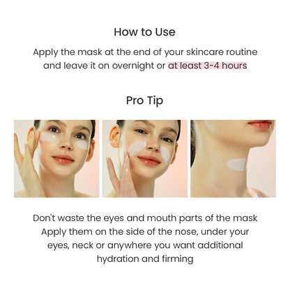 Bio-Collagen Real Deep Mask, Hydrating, Pore Minimizing, Elasticity, Plumping Improvement, Korean Skin Care