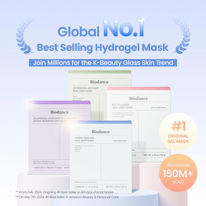 Bio-Collagen Real Deep Mask, Hydrating, Pore Minimizing, Elasticity, Plumping Improvement, Korean Skin Care