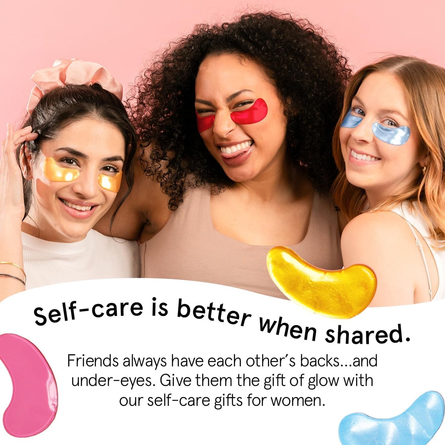 Award Winning Under Eye Mask Reduce Dark Circles, Puffy Eyes, Undereye Bags, Wrinkles, Gel Under Eye Patches, Birthday Gifts for Women - Vegan (24 Pairs, Blue)
