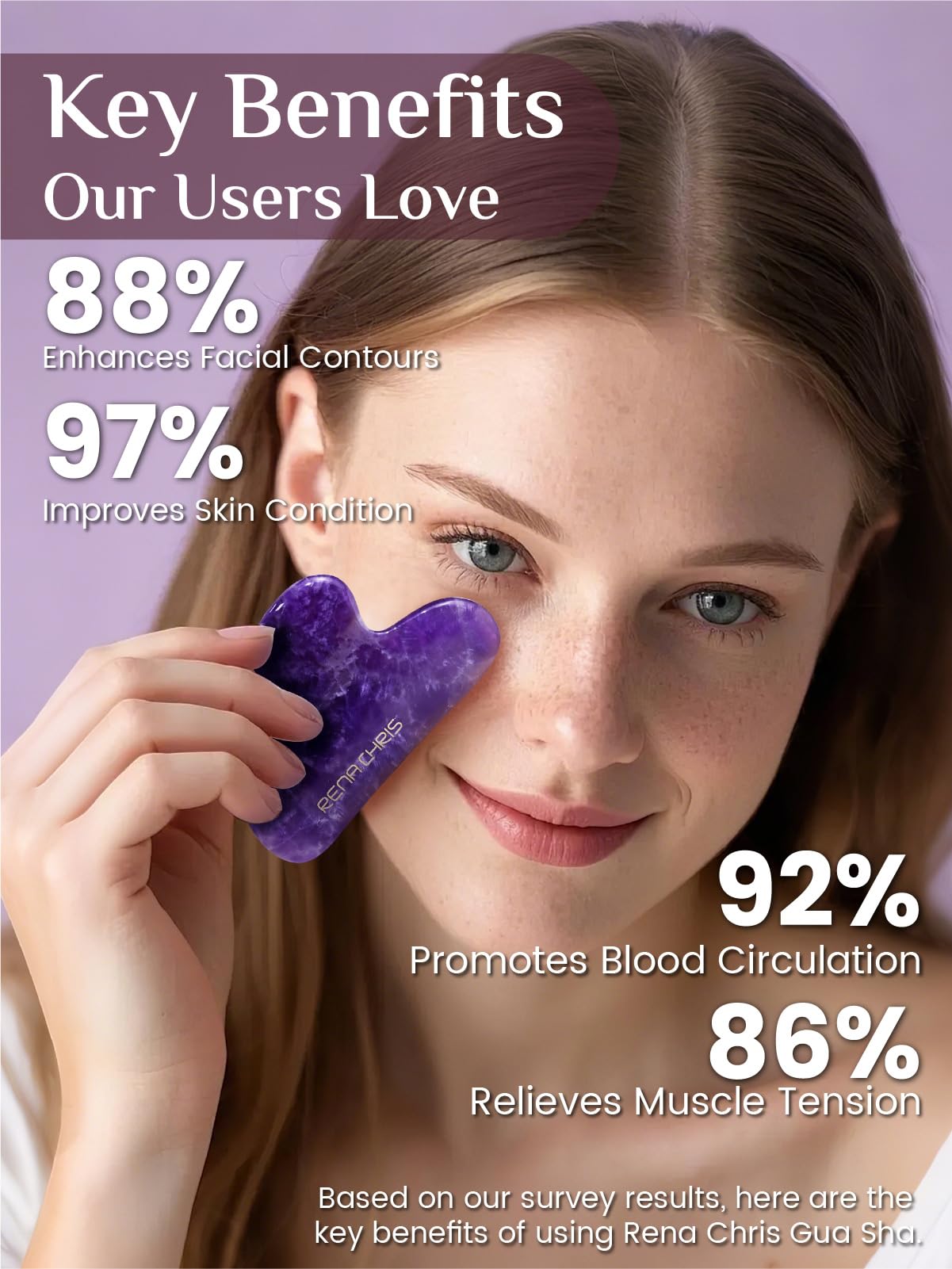 Jade Stone Guasha Tool for Facial Massager for Jawline Sculpting and Puffiness Reducing