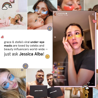 Award Winning Under Eye Mask Reduce Dark Circles, Puffy Eyes, Undereye Bags, Wrinkles, Gel Under Eye Patches, Birthday Gifts for Women - Vegan (24 Pairs, Blue)