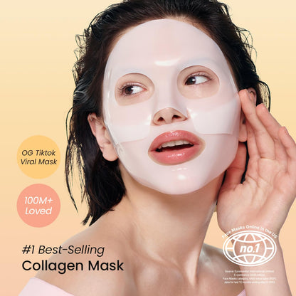 Bio-Collagen Real Deep Mask, Hydrating, Pore Minimizing, Elasticity, Plumping Improvement, Korean Skin Care