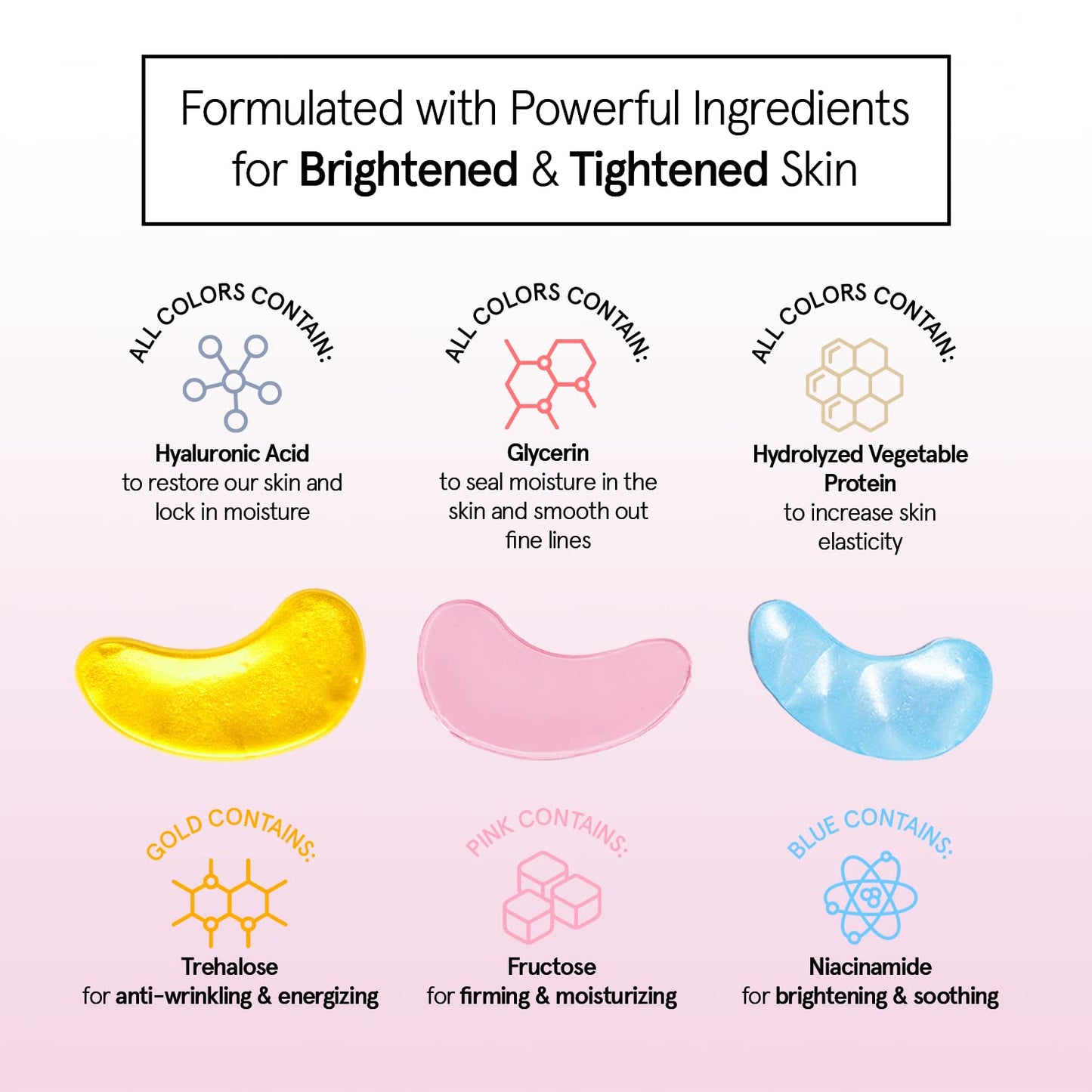 Award Winning Under Eye Mask Reduce Dark Circles, Puffy Eyes, Undereye Bags, Wrinkles, Gel Under Eye Patches, Birthday Gifts for Women - Vegan (24 Pairs, Blue)